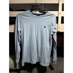 Size M Men's Pacific Polo Club Long Sleeve Shirt Light Blue